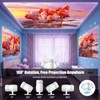[Built-in Apps]Mini Projector with WiFi and Bluetooth,Portable Projector 4K Support