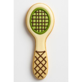 Tennis Racket Wooden Spoon 4 Inch Cookie Cutter from The Cookie Cutter Shop – Tin Plated Steel - Made in the USA