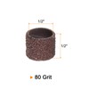 QUARKZMAN Sanding Drums 1/2 Inch Mini Sanding Sleeves 80 Grit