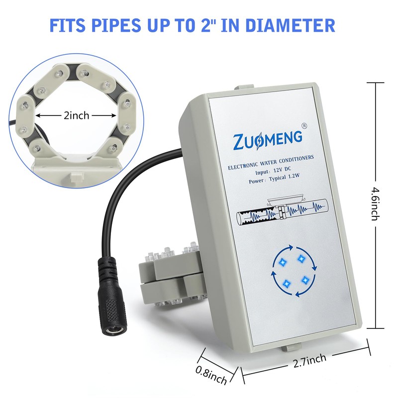 Electronic Water Descaler, Briidea Whole House Descaler with High Efficiency