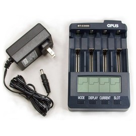 Battery Charger Tester Analyzer for Household Rechargeable Batteries AA AAA NiMH NiCd Li-ion 18650 26650 C3400