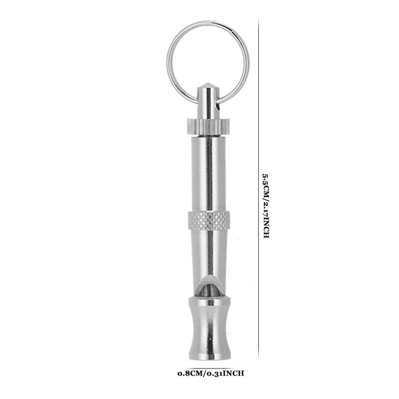10PCS Dog Training Whistle Professional Adjustable Pitch Stainless Steel Pet
