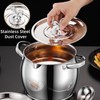 118oz Stainless Steel Jumbo Bacon Grease Container with Removable Strainer,