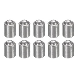 HARFINGTON 10pcs Ball Point Spring Plungers 2x3mm 304 Stainless Steel No Step Positioning Beads Ball Spring Plungers Ball Catch Latch for Door Cupboard Mechanical Devices Furniture