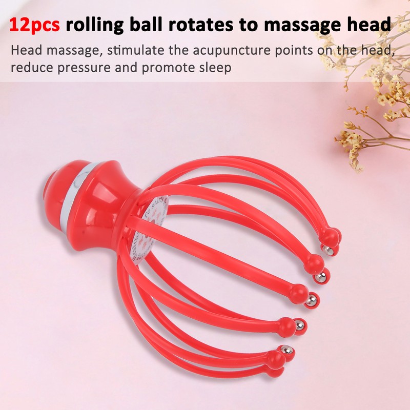 12 Claw Electric Scalp Massager Rechargeable Vibrating Head Massager Tool