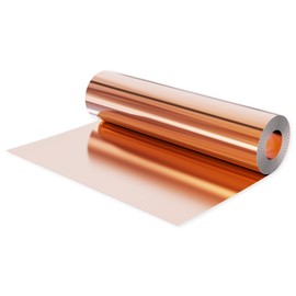 Focmkeas Copper Sheet Roll 11.48 Ft Length 7.87 in Width 0.00197 in Thickness (3500mm×200mm×0.05mm),Copper Strip 99.9% Pure Cu Metal Sheet for DIY Projects Craft Stores Woodpecker Backyard