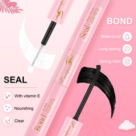 Parriparri Wimpernkleber 2 in 1 Bond und Seal für DIY Wimpernverlängerung Wimpern Kleber Starker Halt Lash Glue Wasserdicht