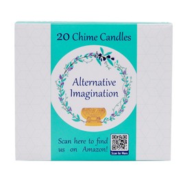 Set of 20 Pink, Unscented, 4 Inch Tall Chime Candles (Altar, Spell)