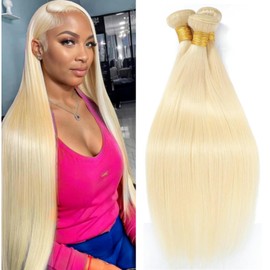 613 Straight Bundles Human Hair 300g/Pack Blonde Myanmar Human Hair 3 Bundles 20 22 24 Inch 12A Unprocessed Double Weft Quick Wave Extensions for Women