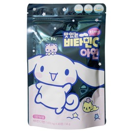 Sanrio Cinnamoroll Vitamin C Zinc 40 tablets Peach Flavor (8 bags) Daycare Kindergarten Birthday Gift / 산리오 시나모롤 비타민C아연 40정 복숭아맛 (8봉지) 어린이집 유치원 생일선물
