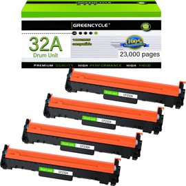greencycle Compatible 32A Replacement for HP 32A Drum Unit CF232A use for Laserjet Pro M203d M203dn M203dw M227fdw M227fdn M227sdn M148dw M148fdw M118dw Printer (4-Pack)