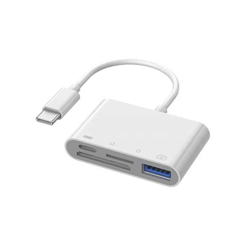 USB C SD Card Reader, 4 in 1 USB-C to
