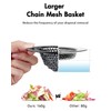 Sink Drain Strainer, Flexible Anti-Slip Chainlink Kitchen Sink Strainer with