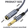 GOSYSONG 1/4 TS Male to Female Extension Cable 10ft, Guitar