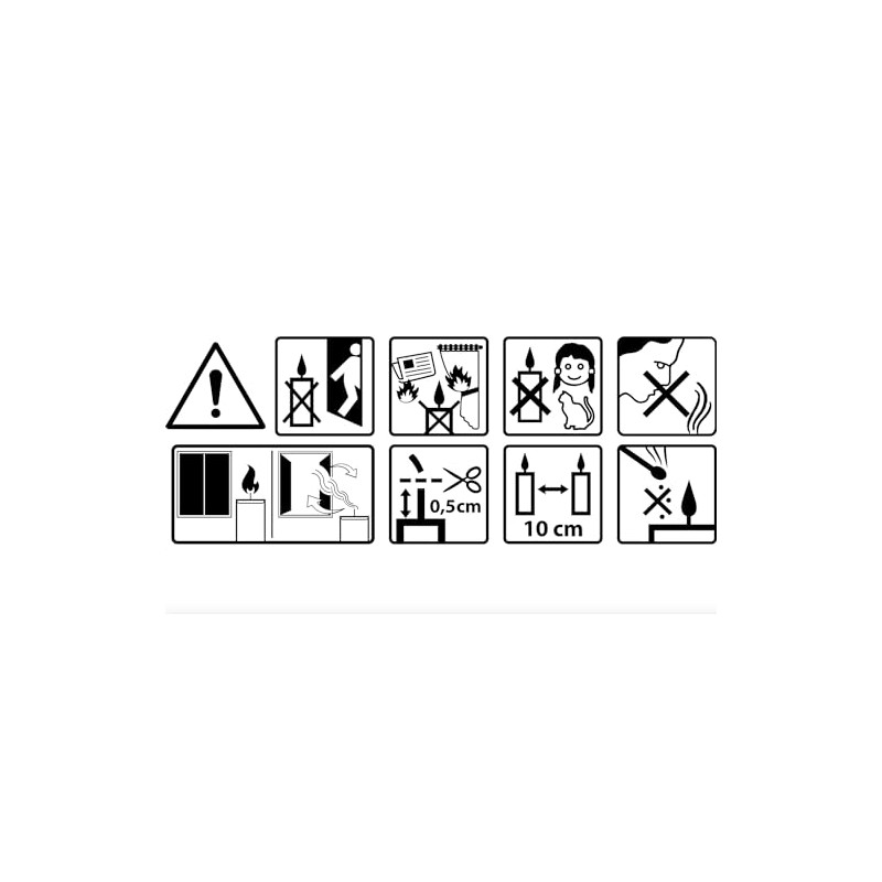 ukiyo Pack of 4 Rustic Taper Candles, Height: 30 cm,