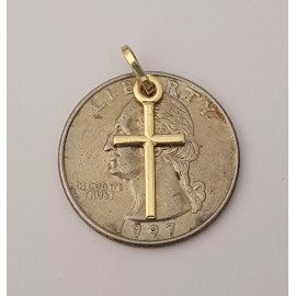 Unbranded 14k Yellow Gold Crucifix Plain Jesus Cross Pendant Charm Religious Small