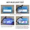 Half frame Retro Semi Rimless Clear Lens Glasses Blue Blocking