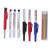 Carpenter Pencil Marker Set Multifunctional 6 Long Nib Deep Hole