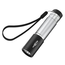 ANSMANN Flashlight, handlamp, LED, Pocket Torch, Aluminium, Silver