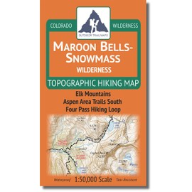 Outdoor Trail Maps Maroon Bells-Snowmass Wilderness - Colorado Topographic Hiking Map (2018)