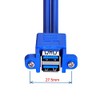 Cablecc Combo Dual USB 3.0 macho a hembra apilable 50