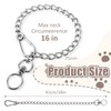 Dog Chain Collars, Stainless Steel Chew Proof Necklace, Adjustable Slip