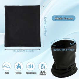 2-Pack Neck Gaiter Face Cover Scarf for Men & Women - Breathable Sun & Wind-proof Cotton Stretchy Face Mask for Running Skiing Hiking Motorcycle - Gift for Christmas Day, Valentine