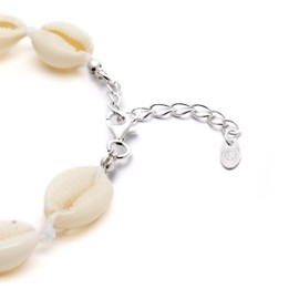 BERGERLIN Shell Necklace for Men and Women with Gold-Plated Clasp and Certification of Authenticity - Shell Necklace, Shell Choker, Stainless Steel