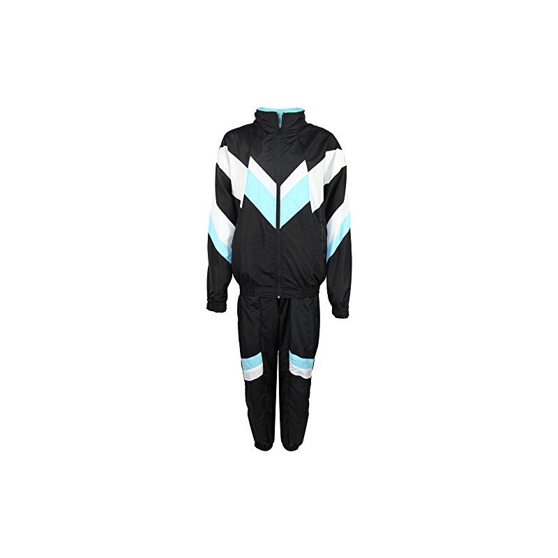 Foxxeo Premium 80s Costume for Men and Women, Tracksuit, Shell