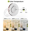 hepside 1PACK LED Flush Mount Ceiling Light, 3CCT Selectable 3000K-4000K-6500K