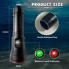 Diving Flashlight Underwater Flashlight 3800lm Super Bright IPX8 Waterproof 4