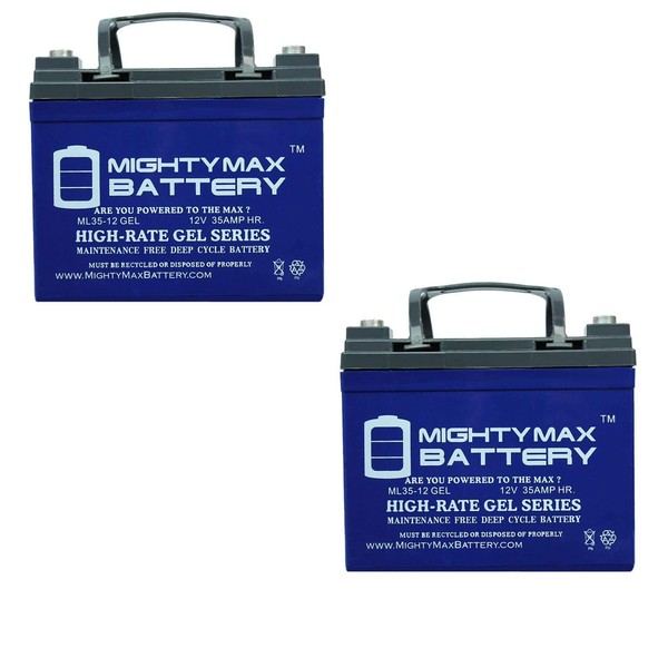12V 35AH Gel Battery for Pride Mobility Jazzy 1103 Mini - 2 Pack