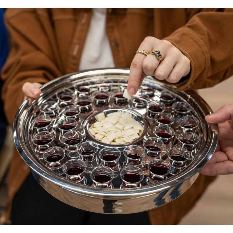 Broadman Church Supplies RemembranceWare Communion One Pass Tray & Disk,