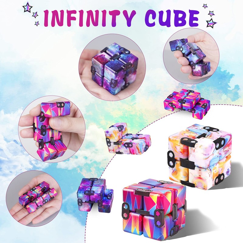 1 Packs Infinity Cube Toy Stress Relieving Fidgeting Game for