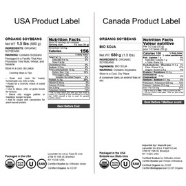 Food to Live Organic Soybeans, 1,5 Pounds – Dry Soy Beans, Pure and Natural, Nutritious Snack, High-Protein, Perfect for Soy Milk, Tofu, Cooking, Baking and Snacking, No-GMO, Vegan, Kosher, Bulk