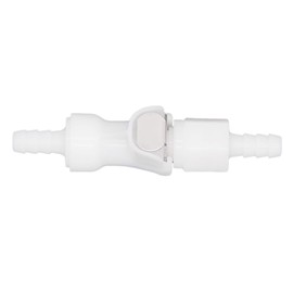 Plastic Hose Quick Connector with Shut-Off,Gas and Liquid Quick Connector check valve Beer Line Tubing Quick Disconnect(5/16” Barb)