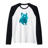 Tech Degu Circuit Pixel Art Raglan Baseball Tee