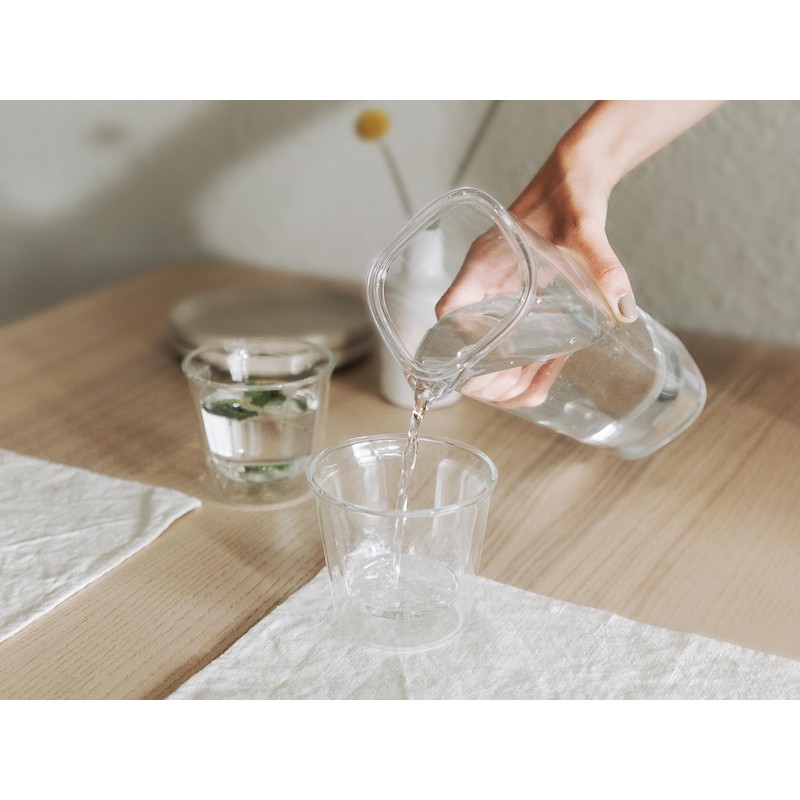 KINTO 22381 OVA Water Carafe, 3.3 gal (1 L) Clear,
