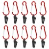 Tent Clips, Tarp Clips, Alligator Shaped (10 Pieces, Carabiner) Easy