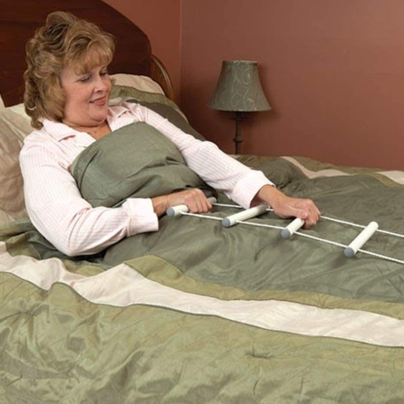 Bed Ladder Assist Luminous Portable Universal Handle Grip White Bed