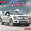 Autoamerics 2-Piece Windshield Sun Shade - Holographic Foldable Car Front