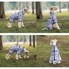 BT Bear Dog Harness Raincoat,Adjustable 4 Legs Dog Jacket with
