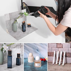 Photo Backdrop Board 16x12 Inch, Waterproof Product Photography Boards 7pcs 14patterns Table Top Food Background Kit - Flat Lay Props for Jewelry, WEFAMALEII (14 Colors)