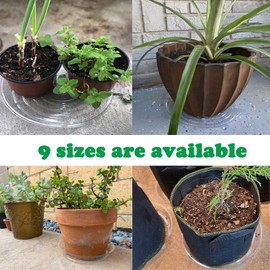 30 Pack Clear Plastic Plant Saucers 10 inch Plant Trays for Pots Plant Plate Dish for Indoor Planters Flower Pots Plant Saucer Drip Trays, Bulk