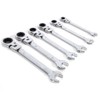 Ratchet Spanner Set of 6 Double Head Ratchet Ring Spanner