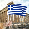 Pack of 50 Greek Hand-Held Flags 21 x 14 cm