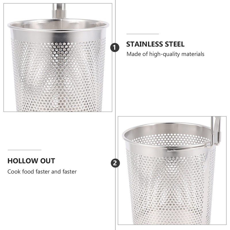 DOITOOL Pasta Basket Noodle Filter Spoon Basket Kitchen Mesh Spider