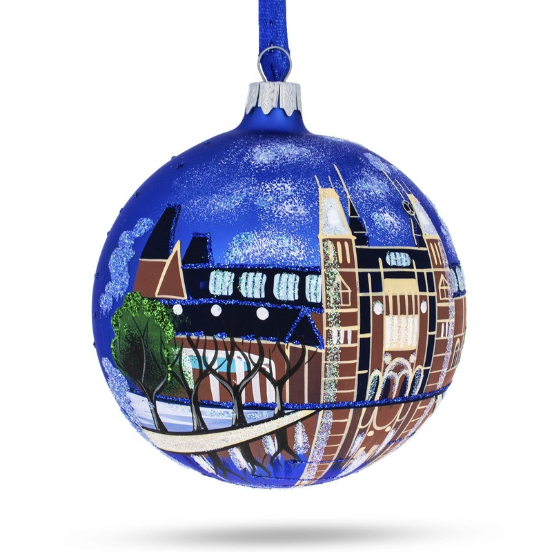 BestPysanky Rijksmuseum, Amsterdam, Netherlands Glass Ball Christmas Ornament 4 Inches