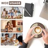 Light Luxury Cat Monogram Ceramic Round Absorbent Coasters with Cork