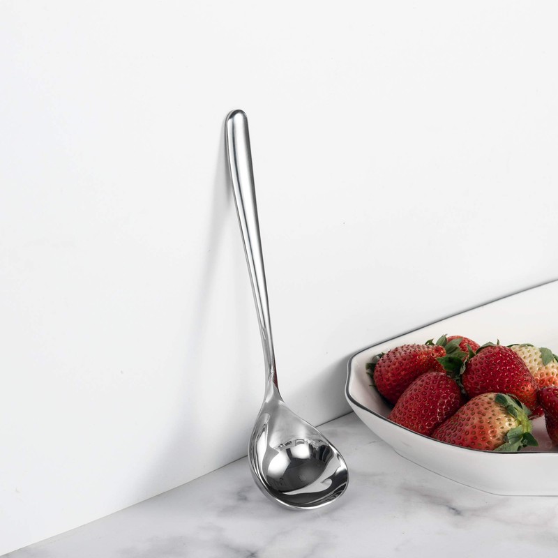 IMEEA 8-inch Mini Ladle Deep Soup Spoon SUS304 Stainless Steel